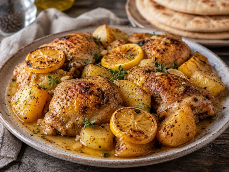 Greek Lemon Chicken and Potatoes