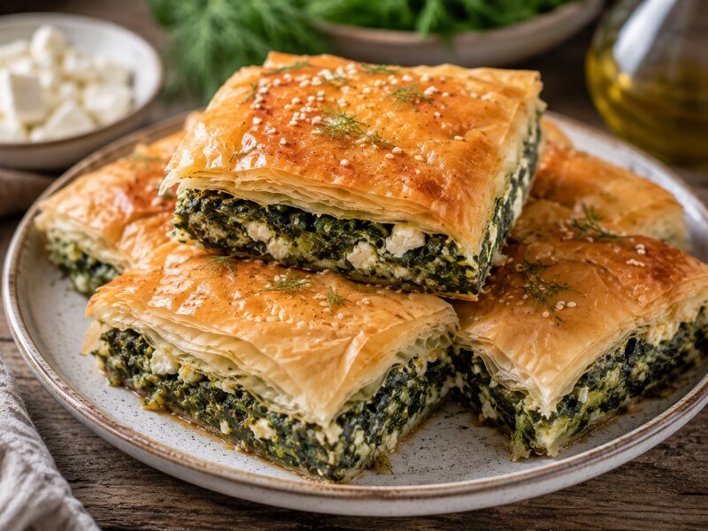 Spanakopita (Greek Spinach and Feta Pie)
