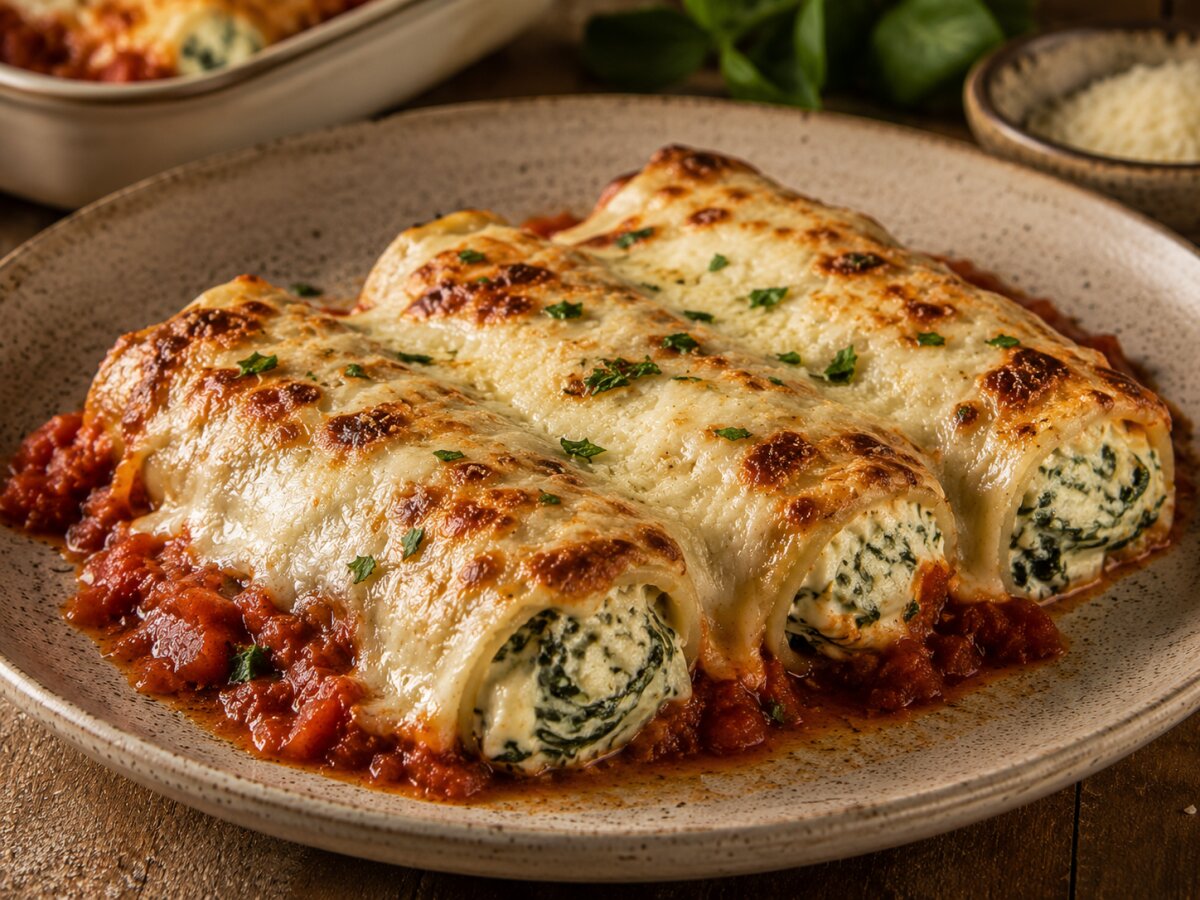 Spinach & Ricotta Cannelloni